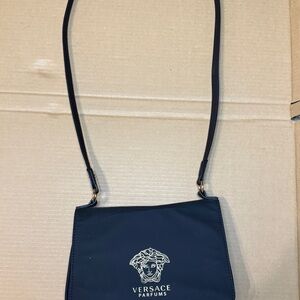 VERSACE PARFUMS Black Shoulder Crossbody.